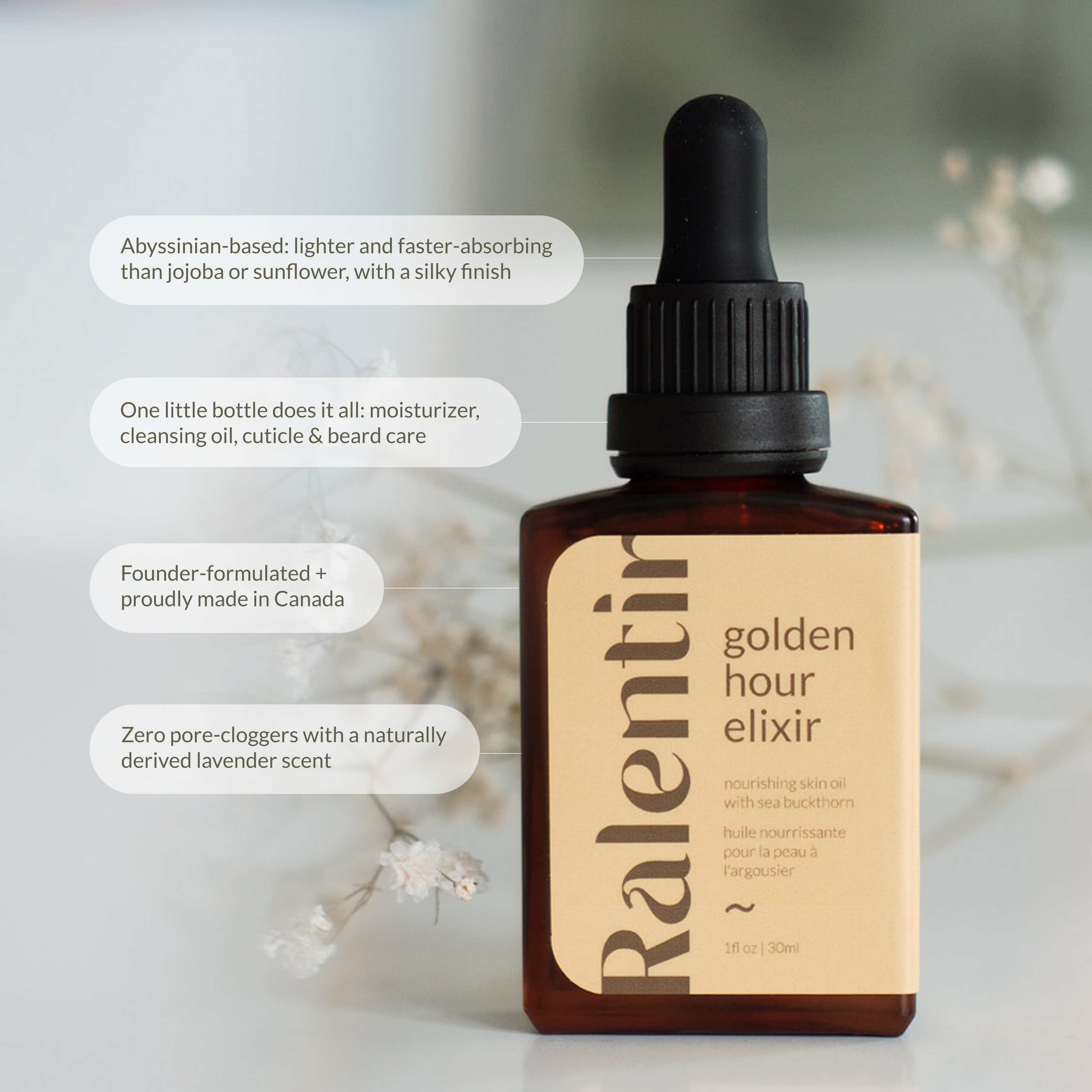 Golden hour elixir skin oil (sea buckthorn & lavender)